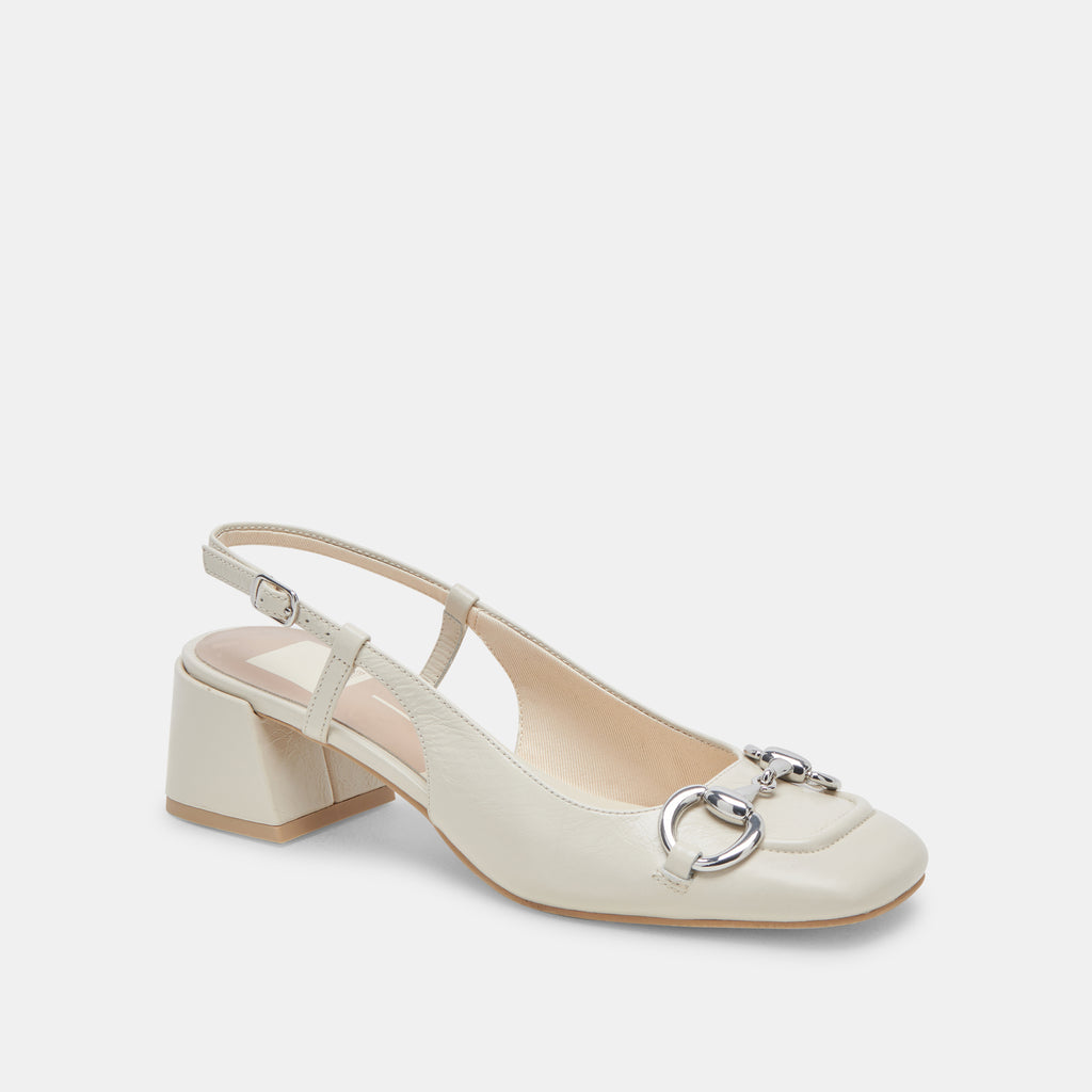 MELLI HEELS IVORY CRINKLE PATENT - image 2