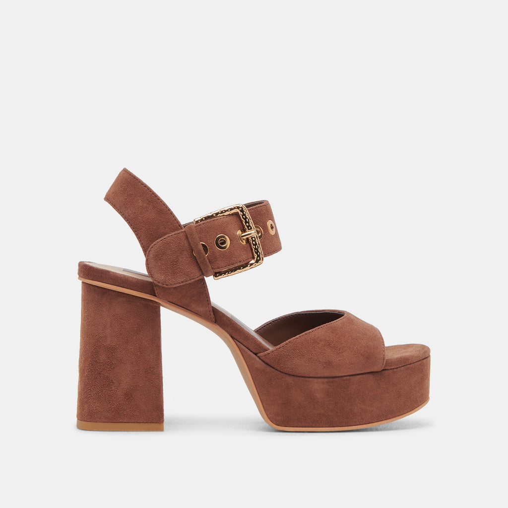 BOBBY HEELS COCOA SUEDE - image 1