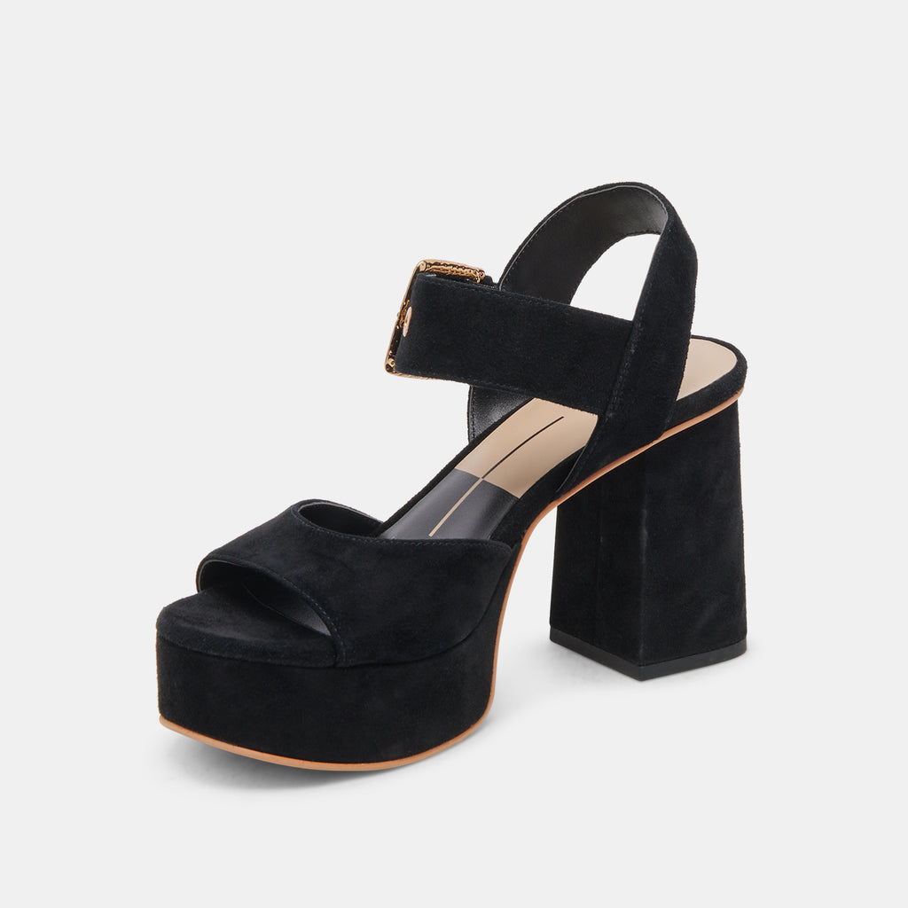 BOBBY HEELS ONYX SUEDE - image 4