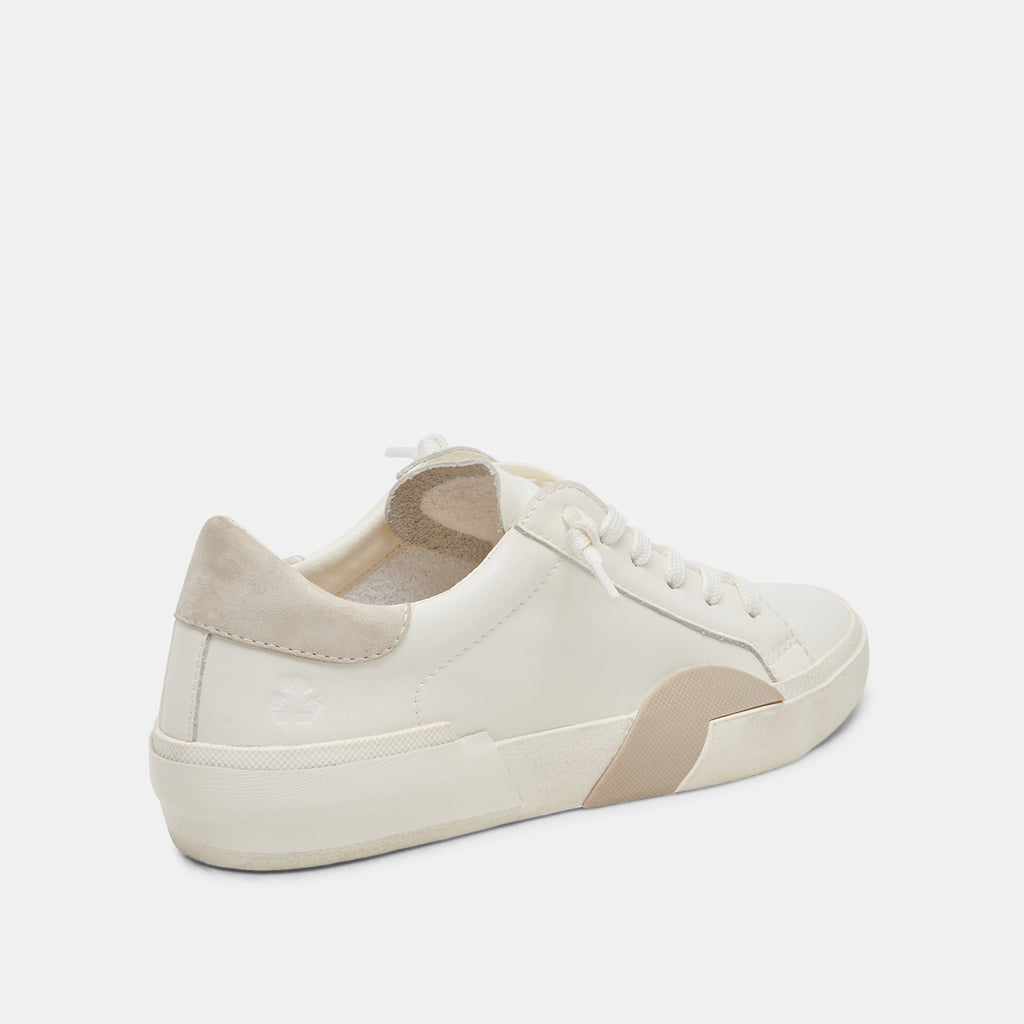 ZINA 360 SNEAKERS WHITE NATURAL RECYCLED LEATHER - image 4