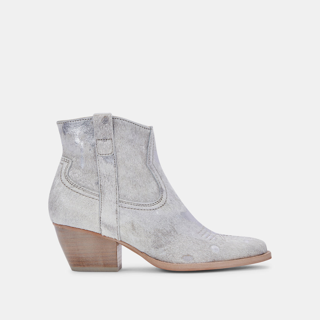 SILMA BOOTIES SILVER MULTI CALF HAIR - image 1