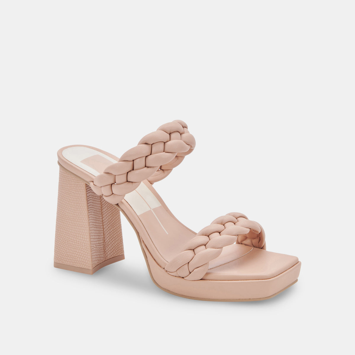 Cream sandals hot sale block heel