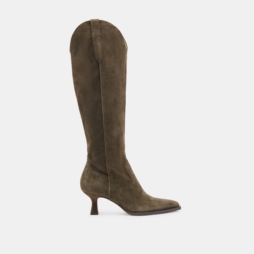 ARIANA BOOTS ARMY SUEDE