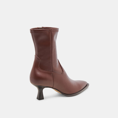 ARYA WIDE CALF BOOTS CHOCOLATE LEATHER