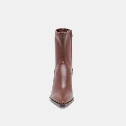 ARYA WIDE CALF BOOTS CHOCOLATE LEATHER