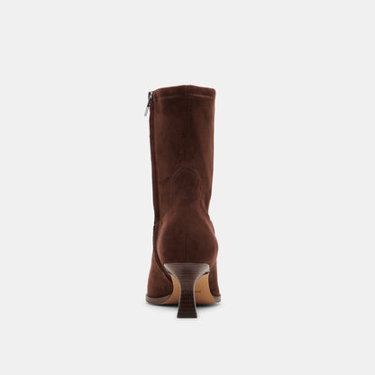 ARYA WIDE CALF BOOTS DK BROWN STELLA SUEDE