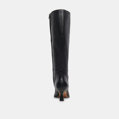 AUGGIE WIDE CALF BOOTS BLACK LEATHER