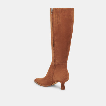 AUGGIE WIDE CALF BOOTS BROWN SUEDE