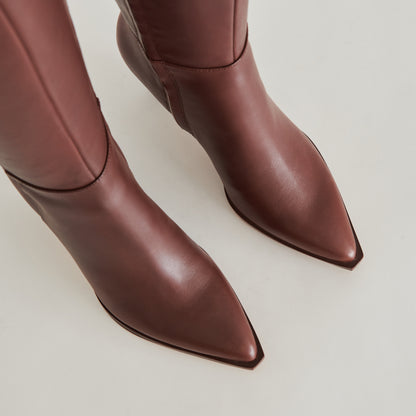 AUGGIE BOOTS CHOCOLATE LEATHER