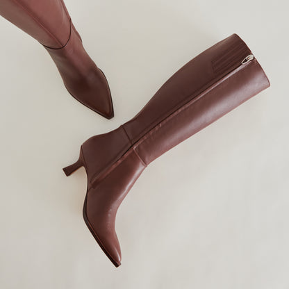 AUGGIE BOOTS CHOCOLATE LEATHER