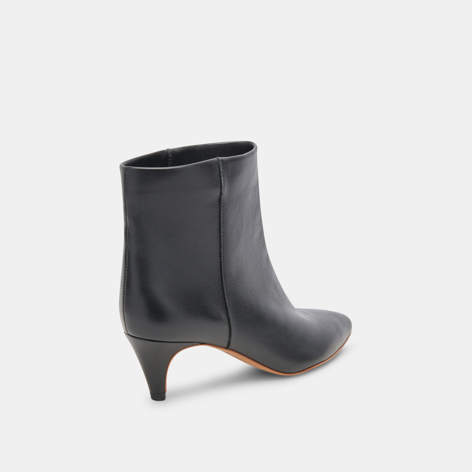 DEE BOOTIES JET BLACK LEATHER – Dolce Vita