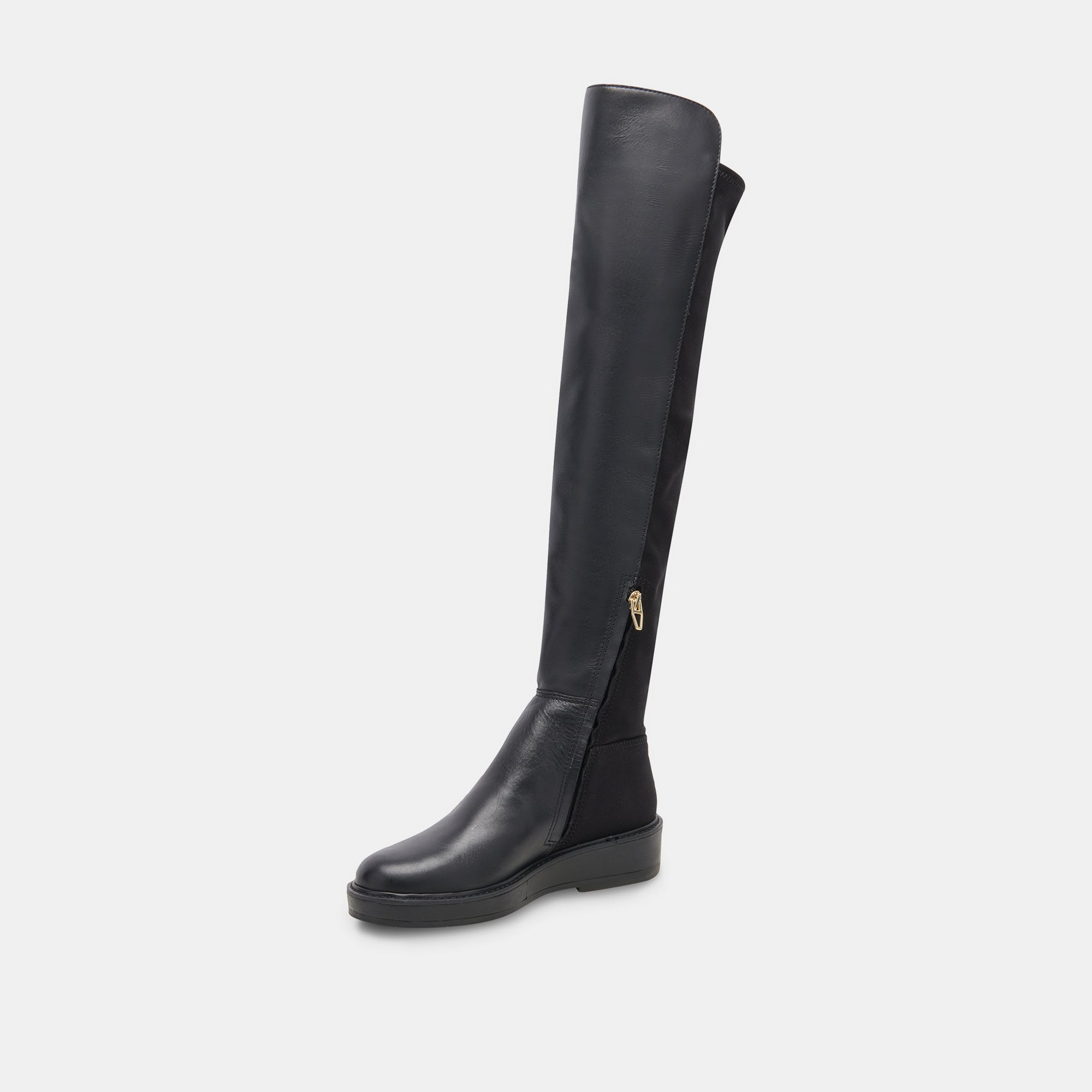 Dolce vita black over the store knee boots