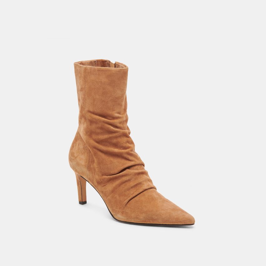 FERNLY WIDE CALF BOOTS PECAN SUEDE