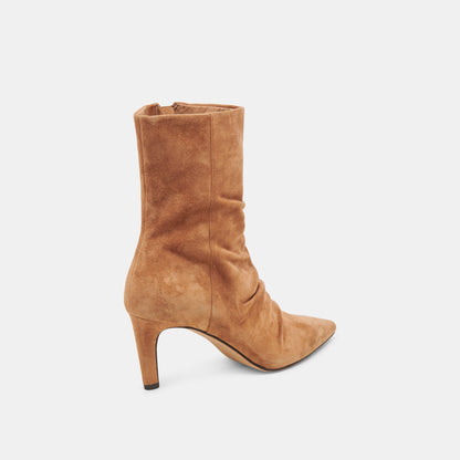 FERNLY WIDE CALF BOOTS PECAN SUEDE