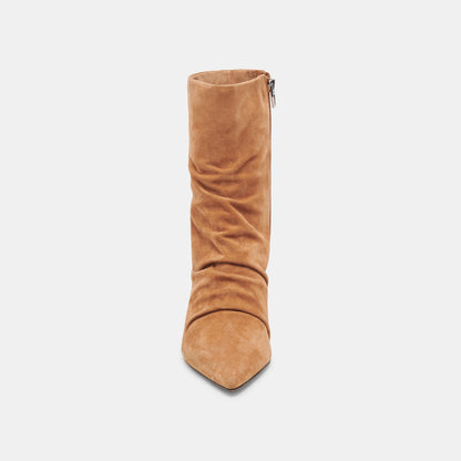 FERNLY WIDE CALF BOOTS PECAN SUEDE