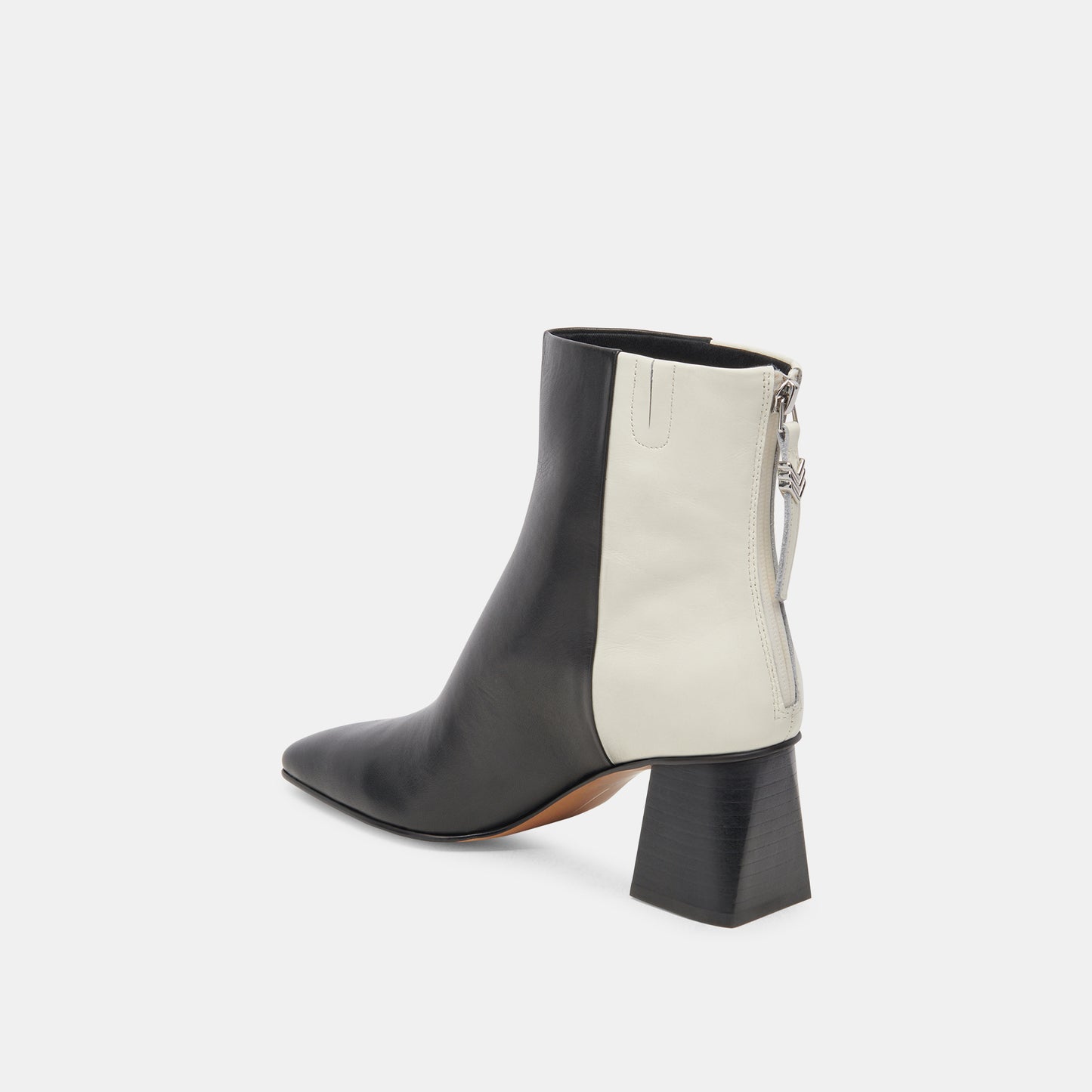 FIFI H2O WIDE BOOTIES BLACK WHITE LEATHER