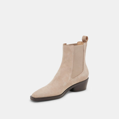 FOSTER BOOTIES TAUPE SUEDE