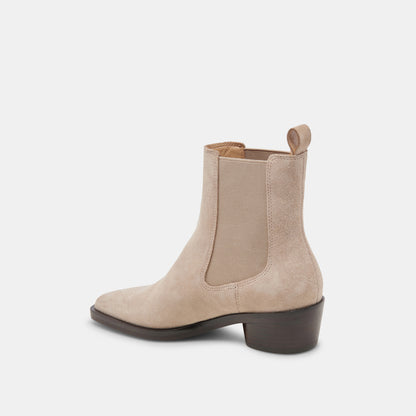 FOSTER BOOTIES TAUPE SUEDE