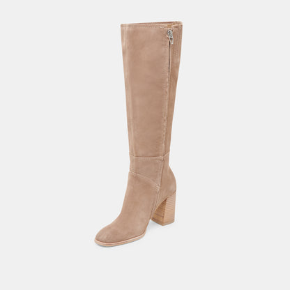 FYNN WIDE CALF BOOTS TRUFFLE SUEDE