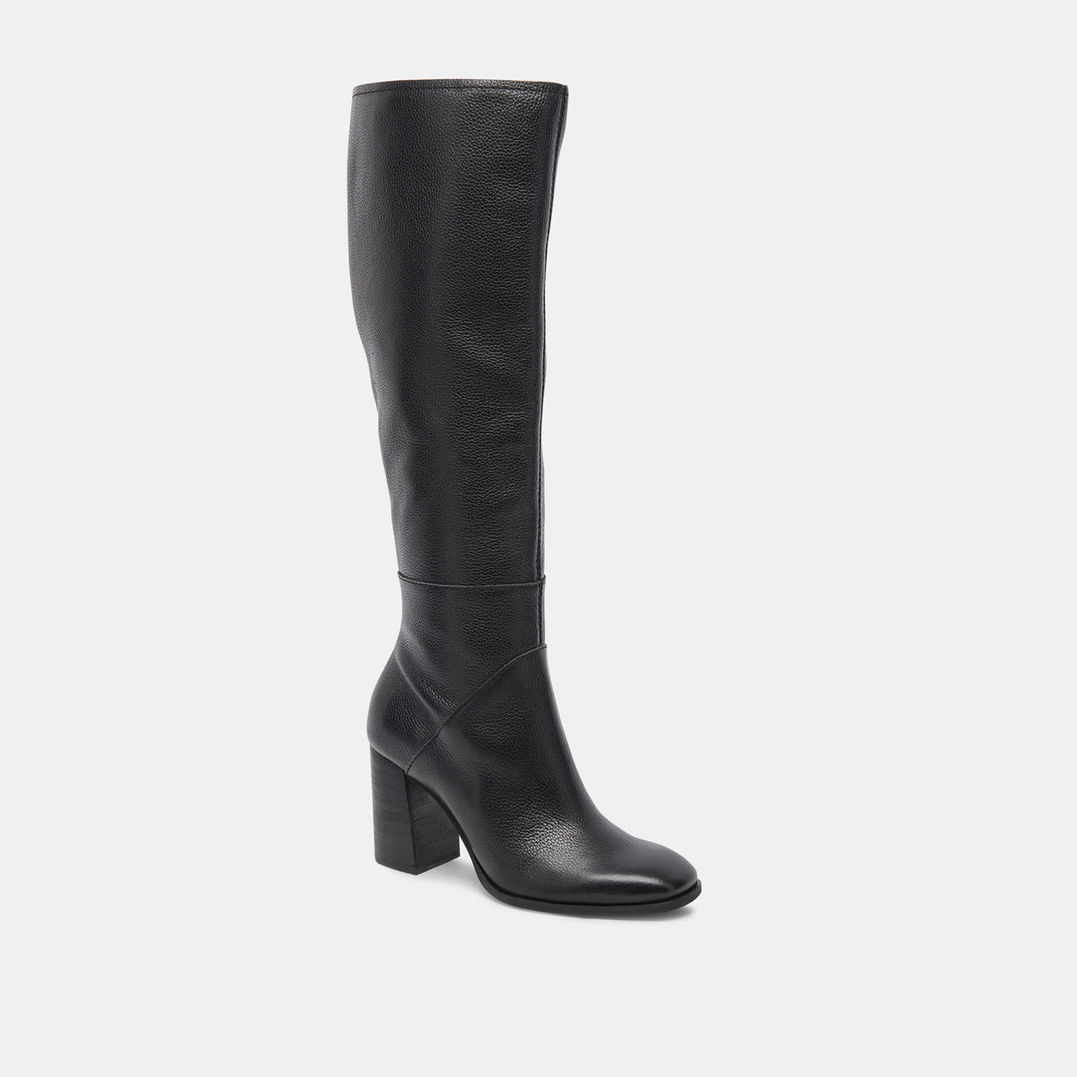 Fynn Boots Onyx Leather | Knee-High Onyx Leather Boots – Dolce Vita