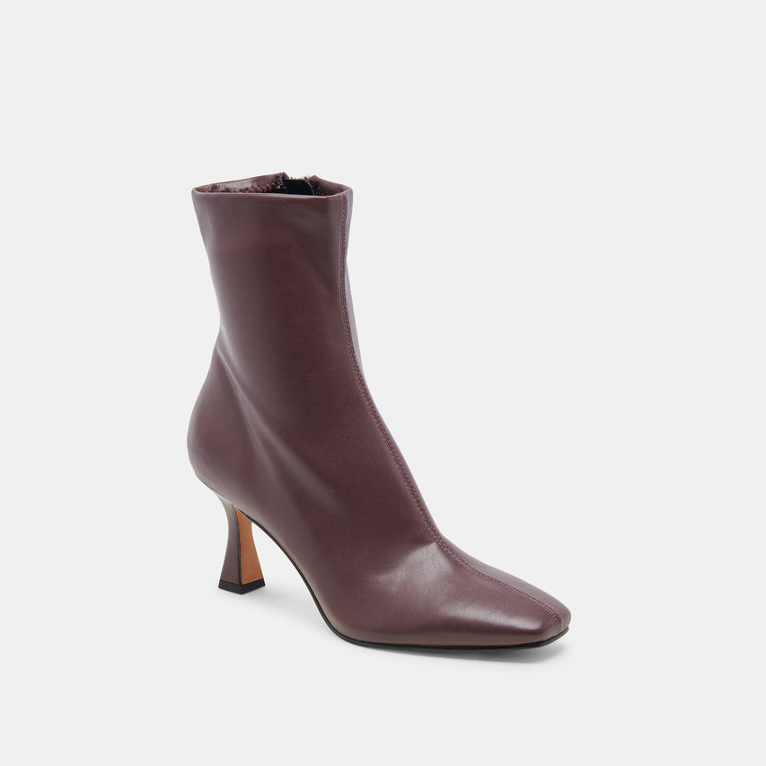 GLAMOR WIDE CALF BOOTS WINE STELLA