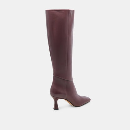 GYRA WIDE CALF BOOTS WINE LEATHER