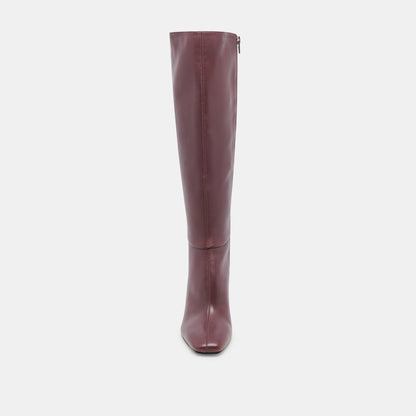 GYRA WIDE CALF BOOTS WINE LEATHER