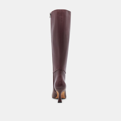 GYRA WIDE CALF BOOTS WINE LEATHER