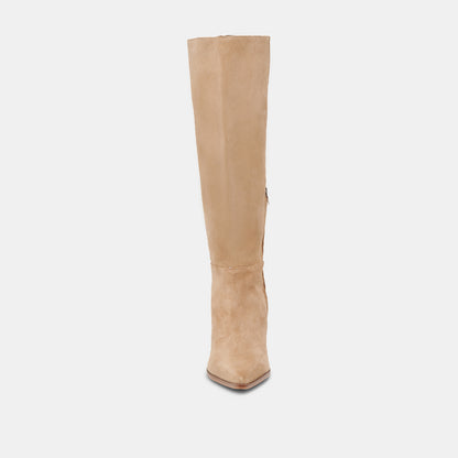 KIRSON WIDE CALF BOOTS MUSHROOM SUEDE