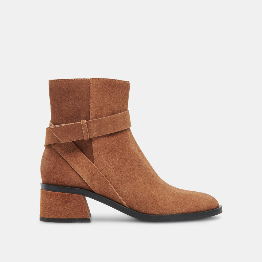 LELAND BOOTIES BROWN SUEDE