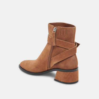 LELAND BOOTIES BROWN SUEDE