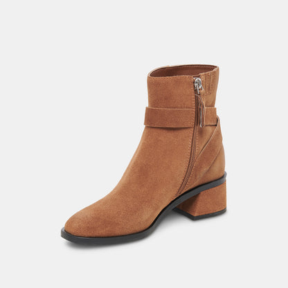 LELAND BOOTIES BROWN SUEDE