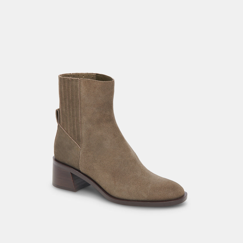 LINNY H2O WIDE BOOTS OLIVE SUEDE