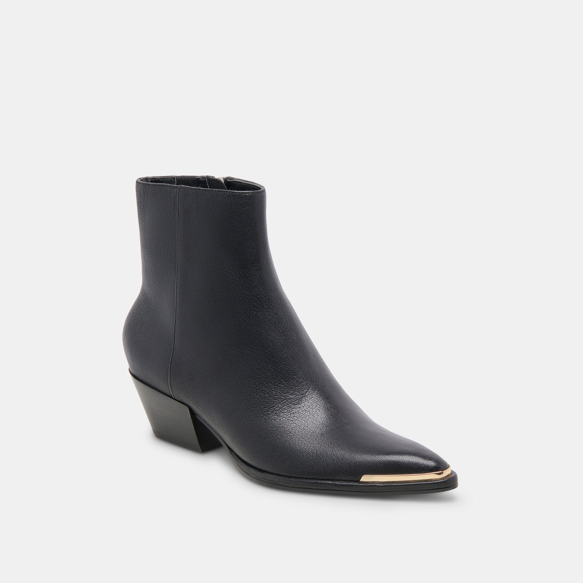 NONAH BOOTIES BLACK LEATHER