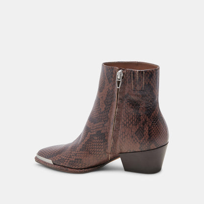 NONAH BOOTIES JAVA SNAKE EMBOSSED