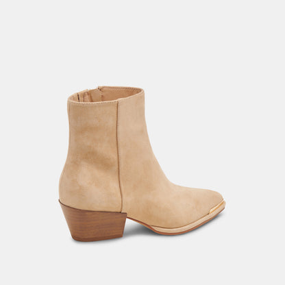 NONAH BOOTIES TAN SUEDE