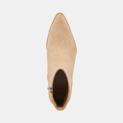 NONAH WIDE BOOTIES TAN SUEDE