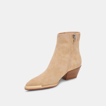 NONAH BOOTIES TAN SUEDE