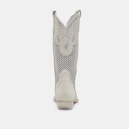 RANCH BOOTS IVORY LEATHER