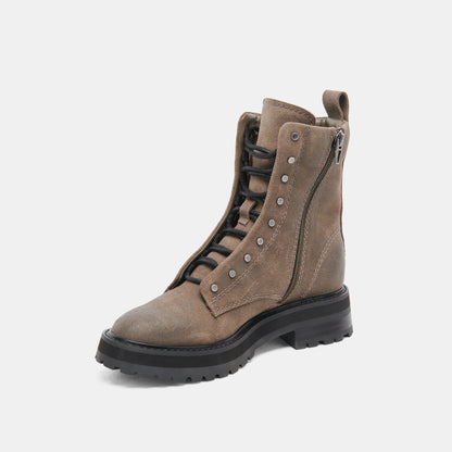 RANIER BOOTS OLIVE SUEDE