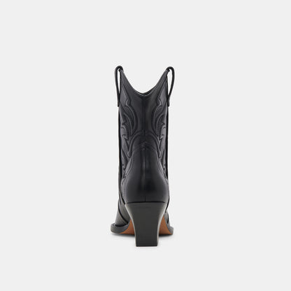 RIMONA BOOTIES BLACK LEATHER