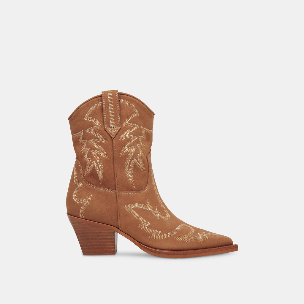 Runa Boots Whiskey Nubuck | Women's Western Boots In Whiskey Nubuck â€“ Dolce  Vita