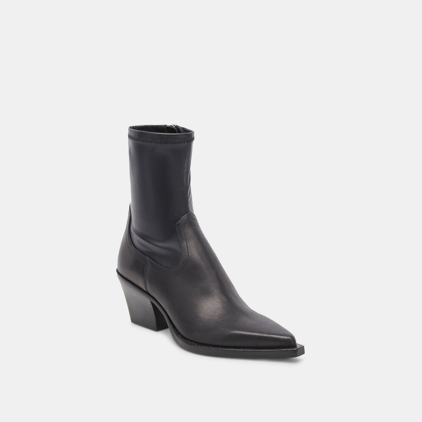 Rutger Boots Black Leather | Women's Black Leather Mid-Ankle Boots ...