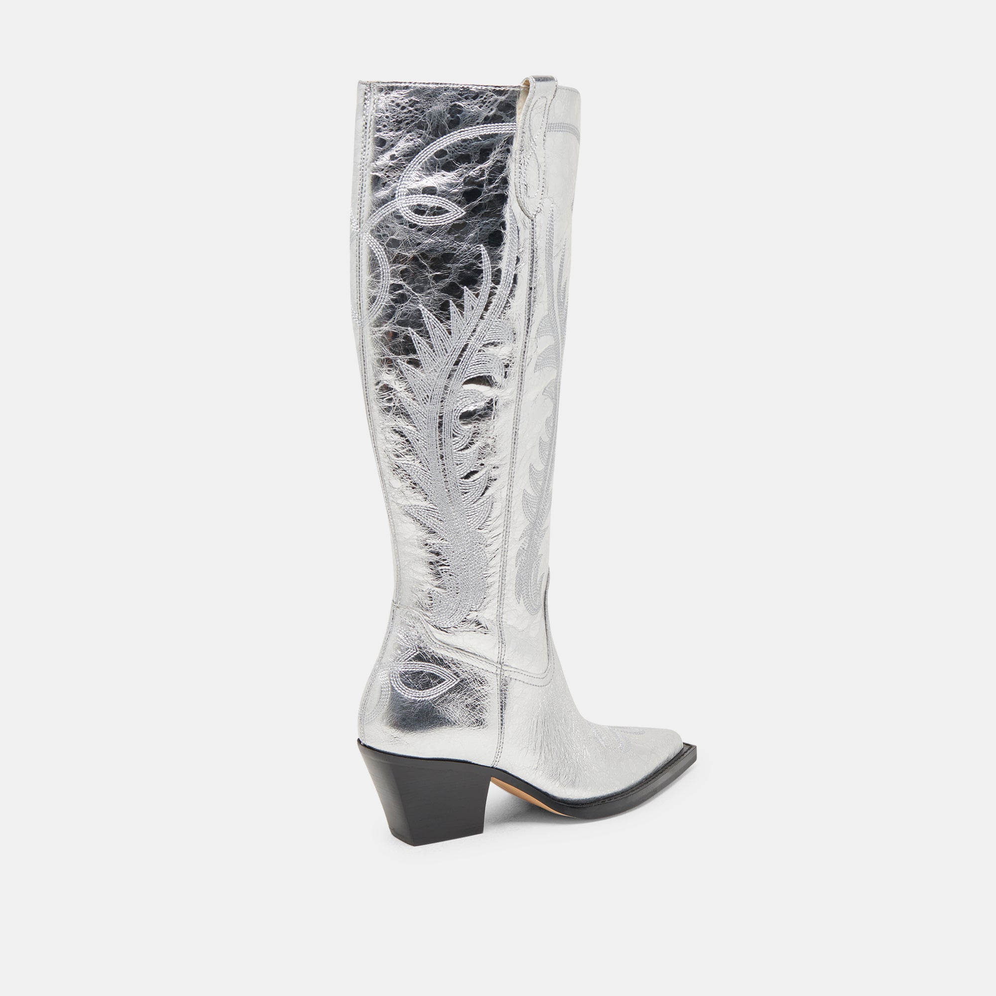 Snakeskin wide calf fashion boots