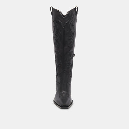 SAMSIN BOOTS BLACK LEATHER