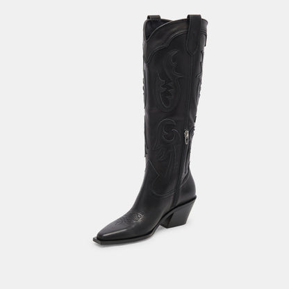 SAMSIN BOOTS BLACK LEATHER