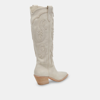 SAMSIN BOOTS IVORY NUBUCK