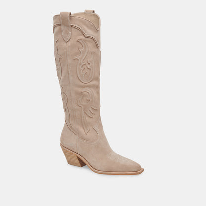SAMSIN BOOTS TAUPE SUEDE
