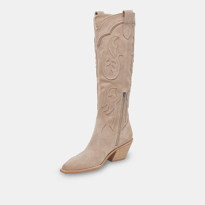 SAMSIN BOOTS TAUPE SUEDE