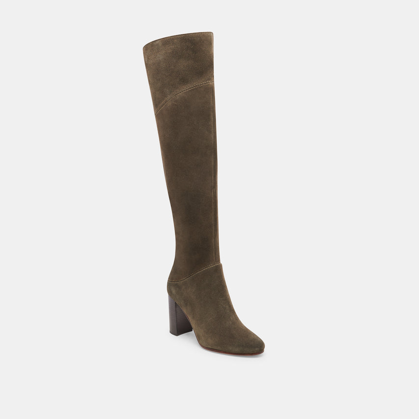 SURY WIDE CALF BOOTS ARMY SUEDE